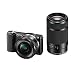 Produktbild Sony Alpha 5000 Systemkamera (Full HD, 20 Megapixel, Exmor APS-C HD CMOS Sensor, 7,6 cm (3 Zoll) Schwenkdisplay) schwarz inkl. SEL-P1650 & SEL-55210 Objektiv