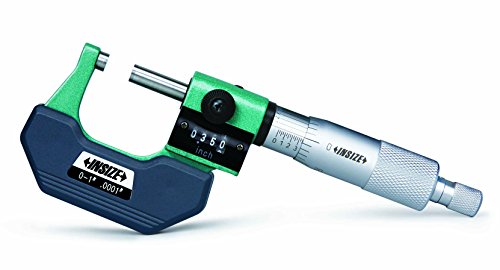 INSIZE 3400-1 Outside Micrometer with Counter, 0