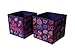 JoJo Siwa Collapsible Storage Cubes, (Pack of 2), Purple