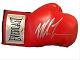 Mike Tyson Silver Autographed Red Everlast Boxing Glove Steiner Certified