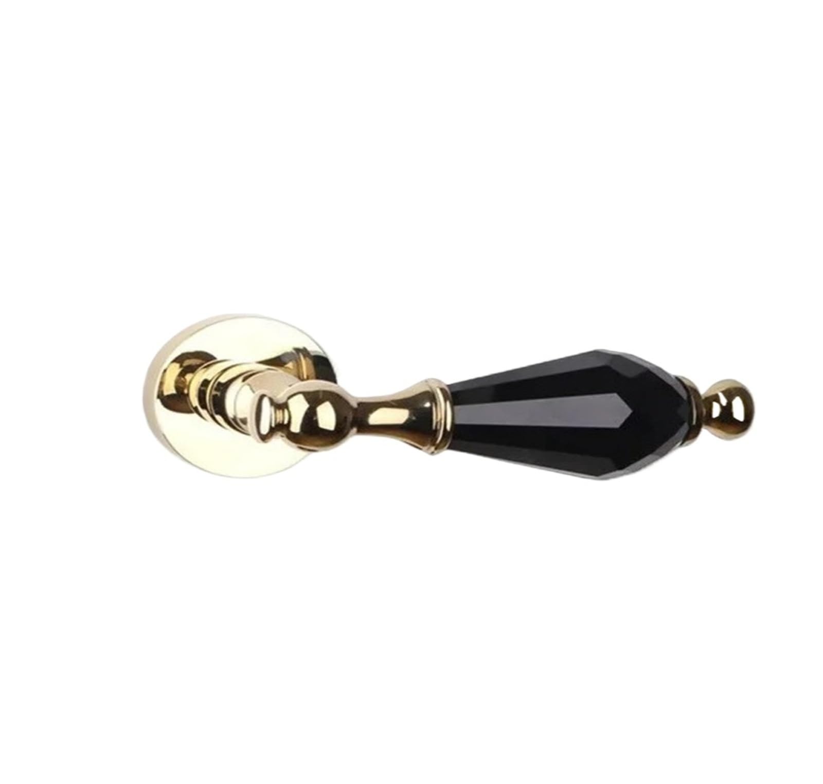 OPTEPYOE Interior Door Lock Silent Split Handle(Black-Magnetic Lock)
