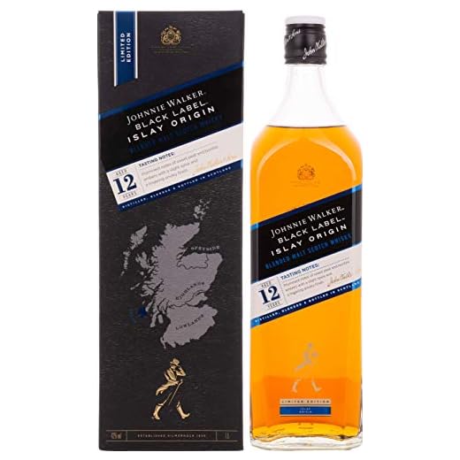 Johnnie Walker - Black Label Islay Origin, Blended Scotch Whisky, Edición Limitada - 1000 ml