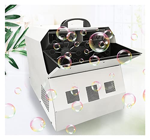 Bubbles Automatic Bubble Blower Two-Wheeled Smoke Bubble Machine Dyeing Smoke Bubble All-in-one Machine for Outdoor/Indoor Party Birthday (Size : LED Single Wheel) (Single wheel)