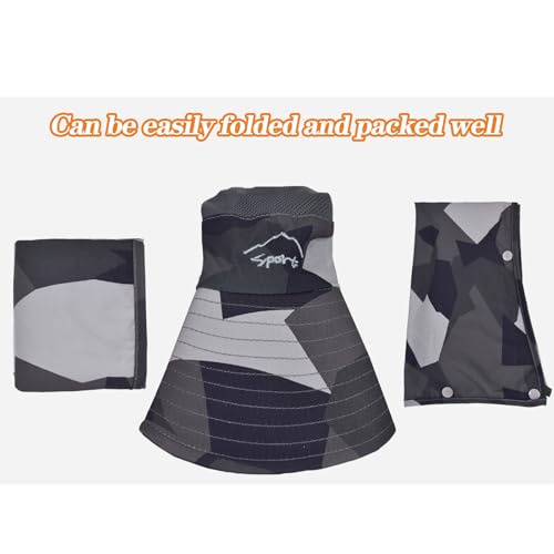 Image of Sun Hats for Men Women Fishing Hat UPF 50+ Breathable Wide Brim Summer UV Protection Hat