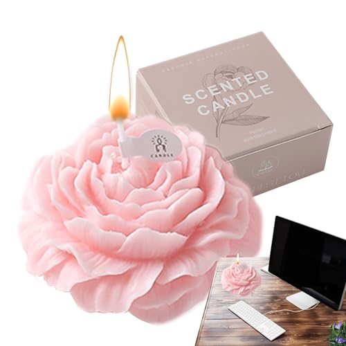 Simpatica Estetica Profumata, Leggera Profumazione A Forma Di Fiore, Candela Con Rosa Floreale Facile Da Usare E Accessori Decorativi Per Casa, Camera Da Letto, Matrimoni, Anniversari E Cene