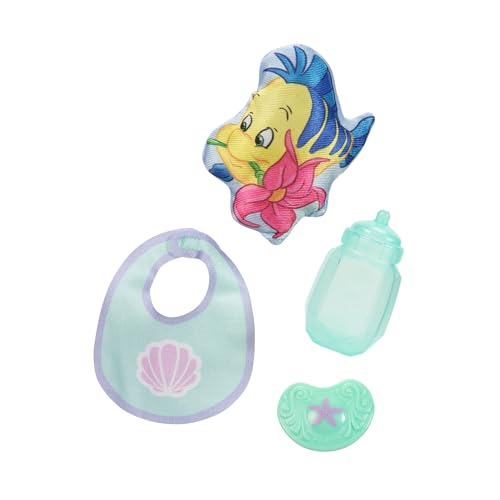 Disney Princess Ariel Baby Doll Deluxe with Tiara, Carrier, Plush Friend, Pacifier, Bib & Baby Bottle [Amazon Exclusive] - Thumbnail 4