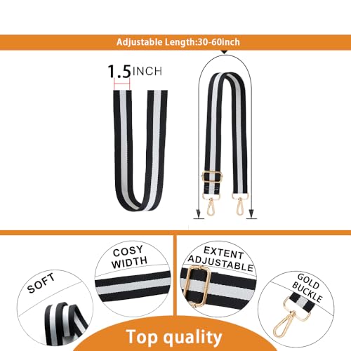 Image of S-Jacorry Purse Strap Replacement Crossbody Wide Shoulder Strap Adjustable Canvas Straps Handbag Strap Replacement Belts