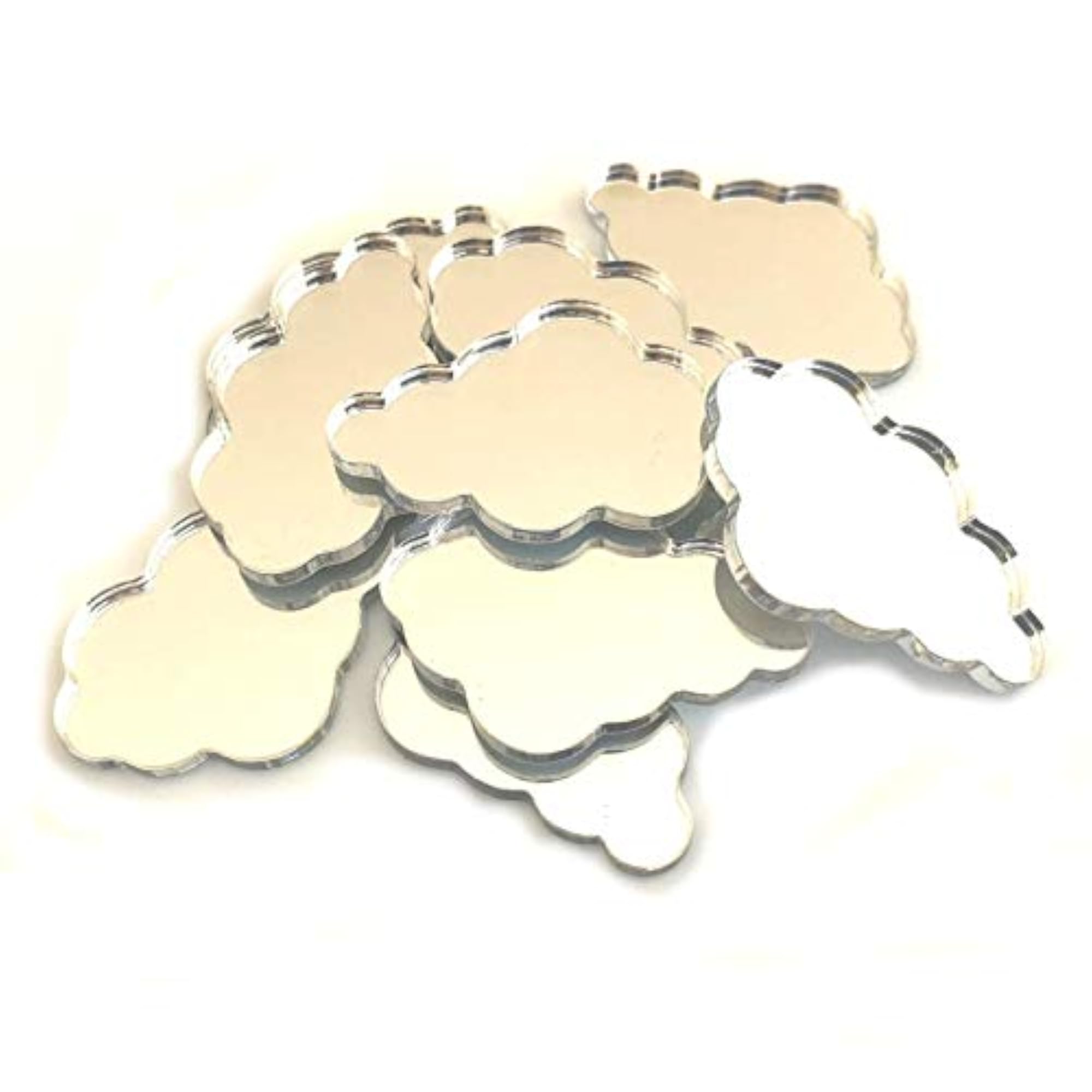 Cloud Shaped Crafting Mirrors, Set of 10