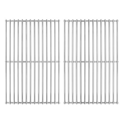 Hongso 19 1/4 inch Durable 304 Stainless Steel Solid Rod Grill Grates Replacement for Jenn-Air 720-0163, Nexgrill 720-0163, 720-0433, Brinkmann 810-8534-S Gas Grill, 2-Pack Grill Grids (SCF3S2)