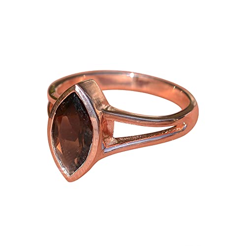 Bague en argent avec quartz fumé : sublimez vos tenues de soirée