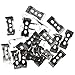 iuniq 50Pcs T8 LED Bulbs Clips Holder, Stainless Steel, White, LED Bulb Clips, Modern Style, Indoor Use