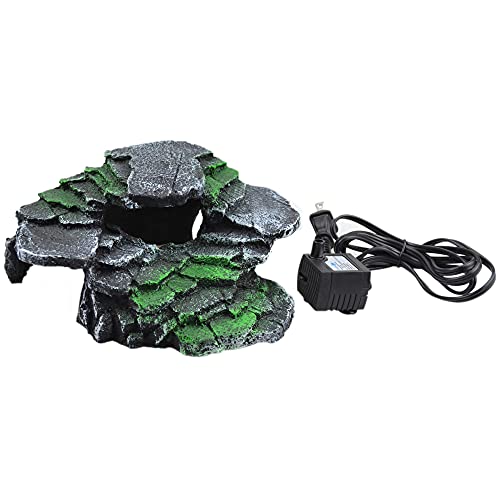 vomvomp Bird Bath Waterfall Hummingbird Water Fountain Pump Layered Rock with Bubbler for Outdoor Garden Yard vomvomp Bird Bath Waterfall Hummingbird Water Fountain Pump Layered Rock with Bubbler for Outdoor Garden Yard