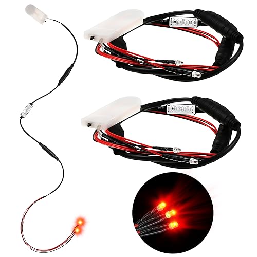 Jutom 3 Pieces Halloween Glowing Eyes for Mask LED Light