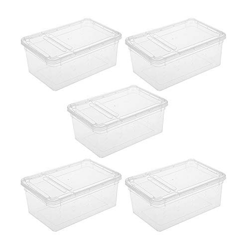 KEBY Caja de Reptiles Tortuga Serpiente, 5 Unidades