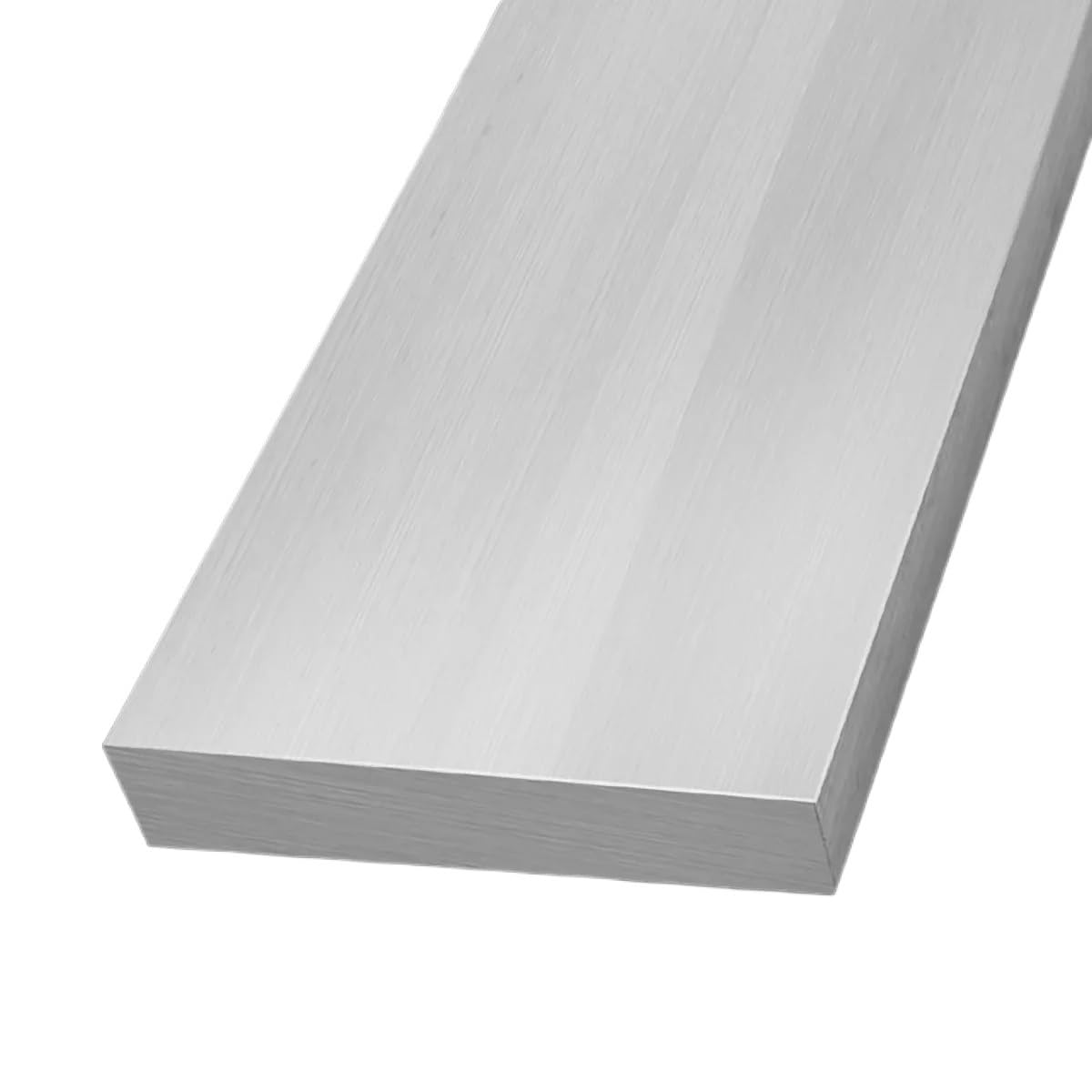 Hochfeste silberne Aluminium-Flachplatte, 6 mm dick, vielseitiges Metallblech for Basteln, Breite 8–160 mm, 1 Stück(6x70x50mm)