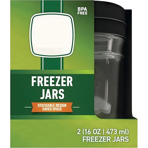 Bexter 16 oz Plastic Freezer Jars