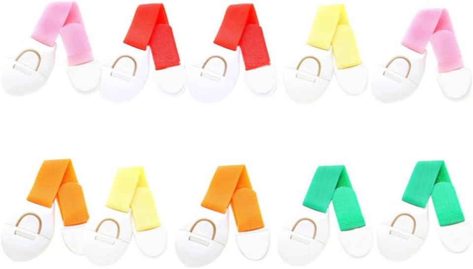 10pcs Self-adhesive Safety Locks for Cabinets and Drawers, Sturdy Pp Material with Simple Design, Prevents from Opening Doors, Lasting Use for Home Safety Random Color