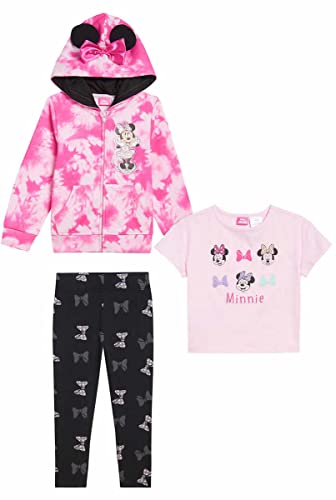 Ropa interior y exterior de Minnie Mouse: conjunto de sudadera y leggings para niña