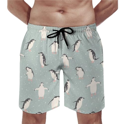 Shorts de bain homme pingouin idéal pour la plage et la piscine
