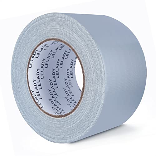 LELADY Duct Tape 3 Inch x 40 Yards - 1 Roll, Silver Duct Tape, Gray, High Adhesive Duct Tape, Heavy Duty Duct Tape, No Residue, Waterproof Duct Tape for Packing, Industrial, Professional Use