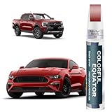 RR Ruby Red Metallic Tricoat Touch Up Paint for Ford, Car Paint Pen Scratch Repair Two-In-One Touch Up Paint, Premium Car Scratch Remover for Deep Scratches