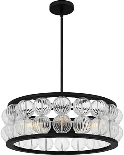 Quoizel Terrarock 5-Light Matte Black Pendant