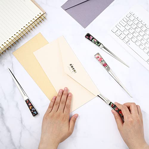 Chuangdi CHUANGDI-OPENERS LIGHTWEIGHT-27 4 Pieces Letter Opener Knife Stainless Steel Envelope Openers Lightweight Mail Opener Tool Slitters Letter Knives thumb #5