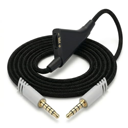 Cable de Repuesto Audio Auxiliar 2.0m con Control de Volumen miniatura 1