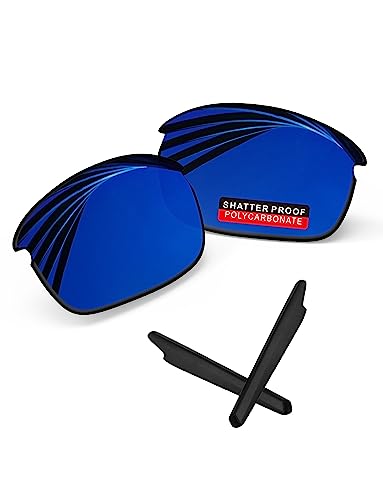 Image of PRO+ Polycarbonate Replacement Lenses & Ear Socks for Oakley Bottle Rocket OO9164 Sunglass