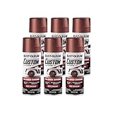 Rust-Oleum 340561-6PK Automotive Custom Chrome Spray Paint, 10 oz, Red, 6 Pack