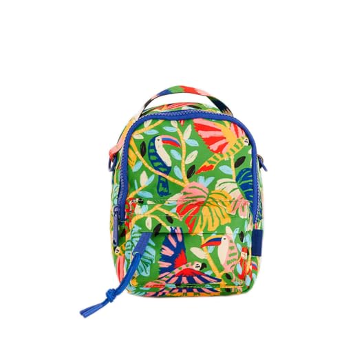 Mini Mochila Farm Borogodó Bosque dos Pássaros Verde