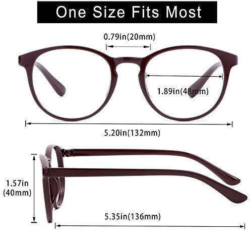 Image of VisionGlobal Blue Light Blocking Glasses, Lightweight Oval Frame, Computer Glasses for Gaming, Office, TV