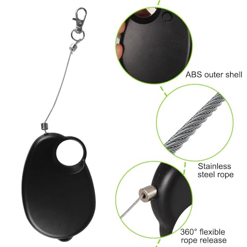 Vogelleine, Einziehbares Flugtrainingsseil für Papageien, Bissfestes Papageien-Trainingsseil für Sittiche, Nymphensittiche, Unzertrennliche, Finken