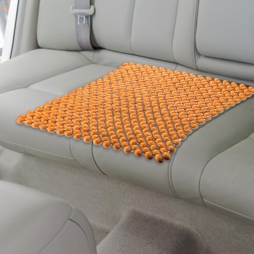 Cojín con cuentas de madera de diseño elegante para un ajuste cómodo en el coche 4