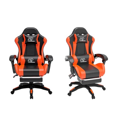 Ergonomic Gaming Chair with Footrest for Adults