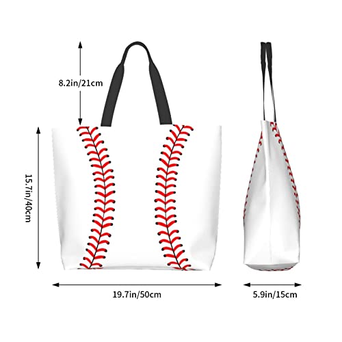Yopigot Baseball Bag Handbag For Woman Shopping Bag Travel Bag Baseball Canvas Casual Bag Sports Bag For Mom Gifts #TOP5