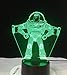 Produktbild OMCR Illusion 16 Farbe Nachtlicht Anime Figuren Woody Lightyear Juguete Illusion Nightlight Buntes Licht Aliens Toy Story Dropship 3D Lampe Geschenke Nachtlicht Spielzeug 16 Farbwechsel mit Fernbedien