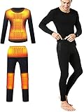 ★ [Hochwertige Gewebe] Beheizte Thermo-Unterwäsche, die aus Mikro-Carbonfaser für die Physiotherapie Heizung und aus weichen hautfreundlichen Materialien, die eine warmen und bequeme Verbindung zu gewährleisten.