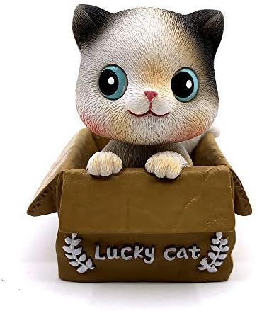Lucky Cat Decoration Head Shake Car Home Office Bobbleheads