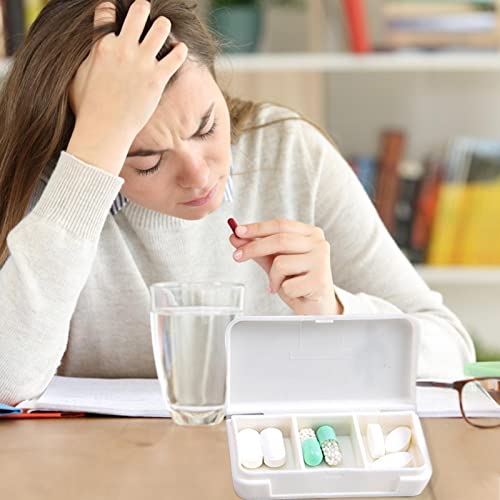Kleine Pillendoosje | Pillendoosje | Kleine pillendoos voor zakbeurs, draagbare dagelijkse pillendoos voor medicijnvitamine, reisvrij Tacery - Afbeelding 4