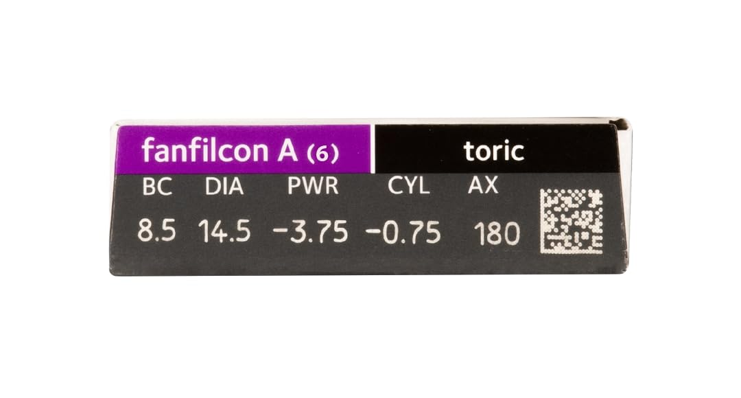 Coopervision Avaira Vitality Torische Monatslinsen weich, 6 Stück/ BC 8.5 mm/ DIA 14.5 mm/ CYL -0.75/ ACHSE 160 / -2.25 Dioptrien