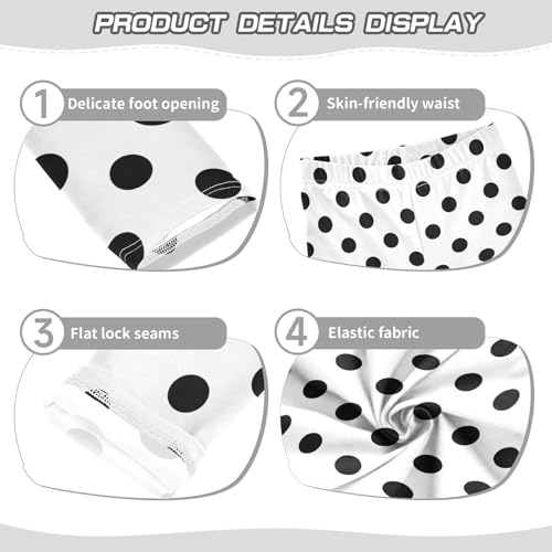 Girls Leggings Ankle Length Leggings Comfort Warm Stretchy Tights Pants for Kids Girls 4-10 Years4