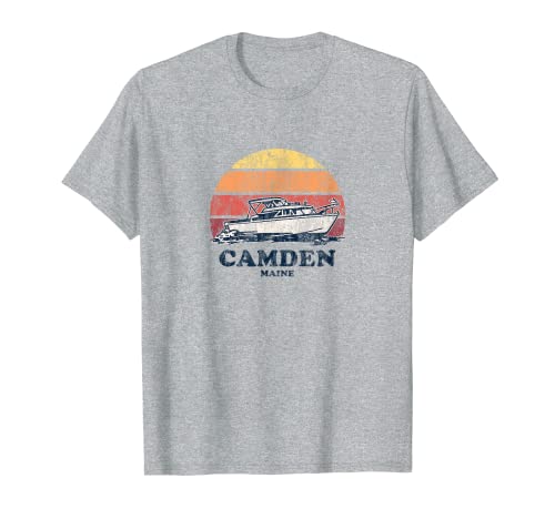Camden ME - Barcos retro de los años 70 Camiseta