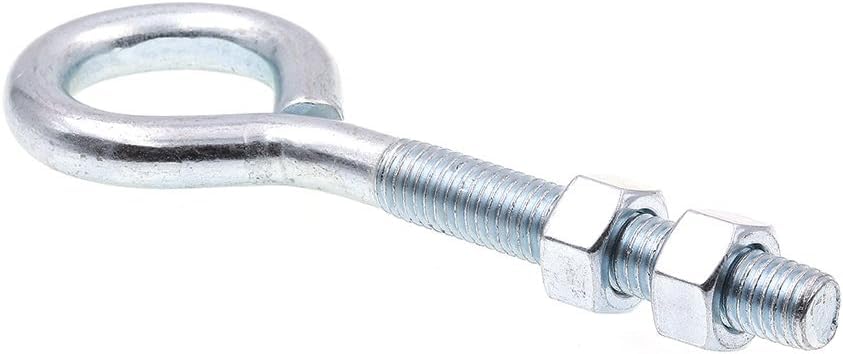 Image of Prime-Line 9066972 Eye Bolts with Nuts, 1 /2 in.-13 x 6 in., Zinc Plated Steel, (60 Pack)