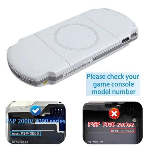 Image of OSTENT Battery Protector Cover Door Repair Parts Replacement for Sony PSP 2000 /3000 Color White