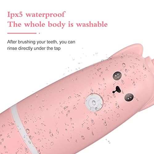 FRCOLOR 1 Set Zahnbürste Kinderzahnbürste Haushalts Mundpflege U Förmige Elektrische Vollautomatische Rosa Abs – Bild 7