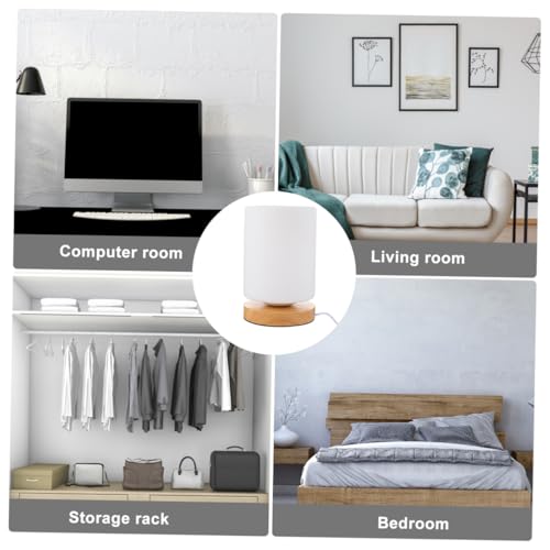 Lámpara de mesa cilindro LED con control táctil y USB miniatura 3