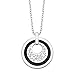s.Oliver Damen Kette mit Anhänger, Halskette Edelstahl Keramik Platte Geschenk