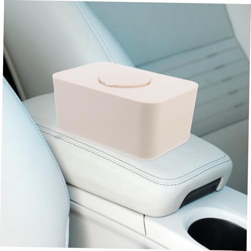 Distributeur de lingettes pour bébé rectangulaire silicone étanche beige - 7