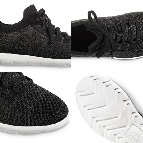 isotoner Zenz Womens Lace Up Slippers, Lightweight Unlined Sport Knit Slip-Ons3